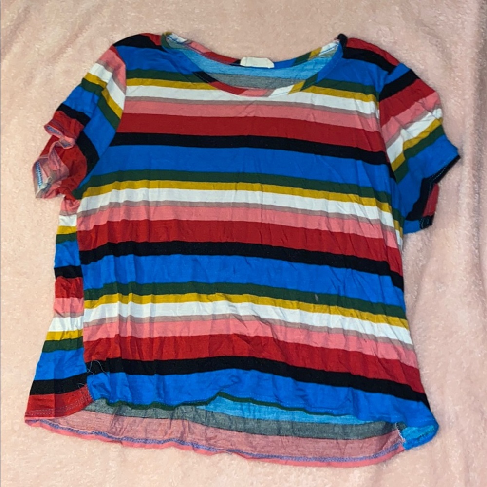 Striped soft tee